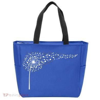 Dandelion Blowing Music Notes Cute Christmas Gift Great Gift Tote Bag