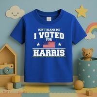 Dont Blame Me I Voted For Harris Toddler T-Shirt thumb 3