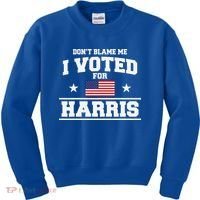 Dont Blame Me I Voted For Harris Kids Sweatshirt thumb 0
