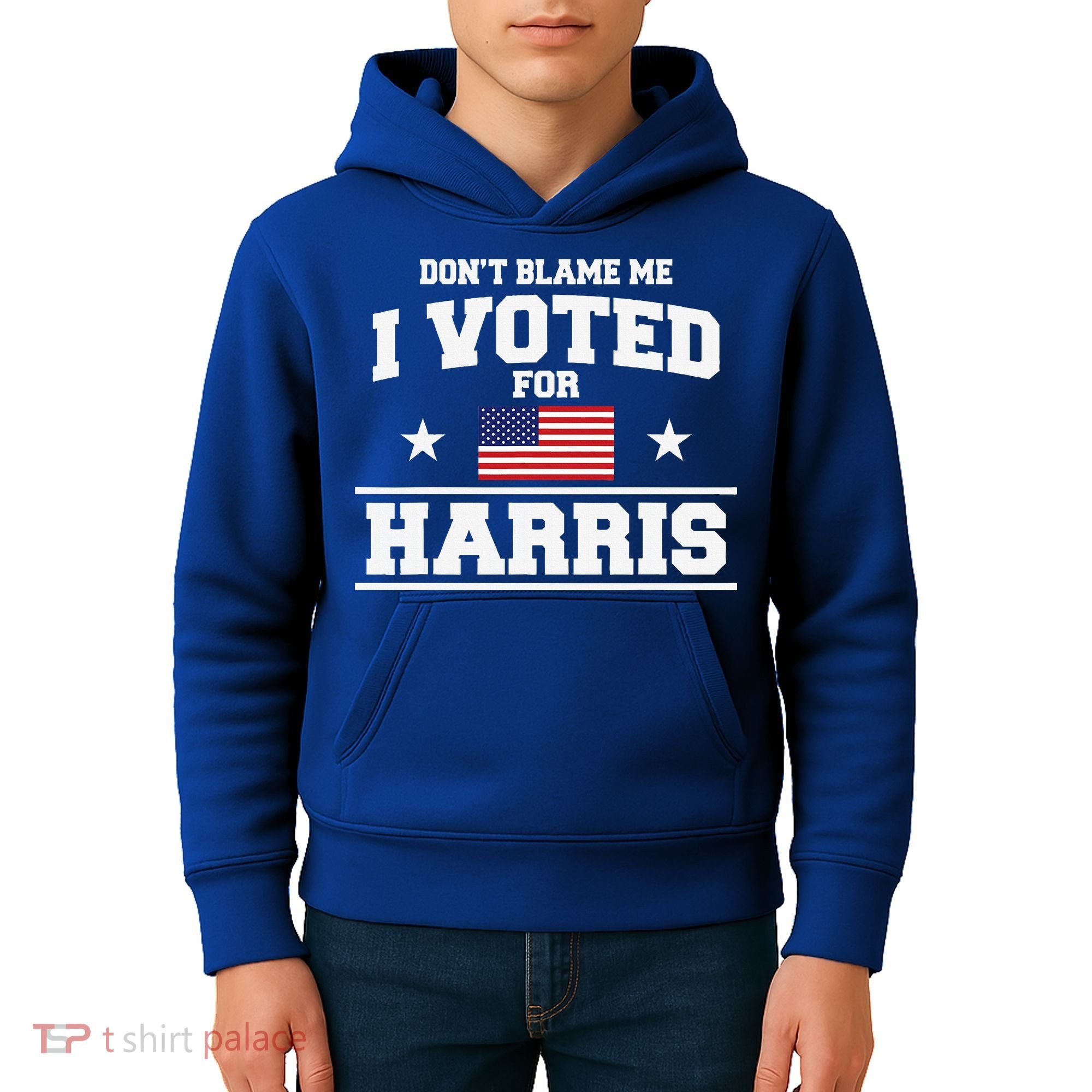 Dont Blame Me I Voted For Harris Kids Hoodie