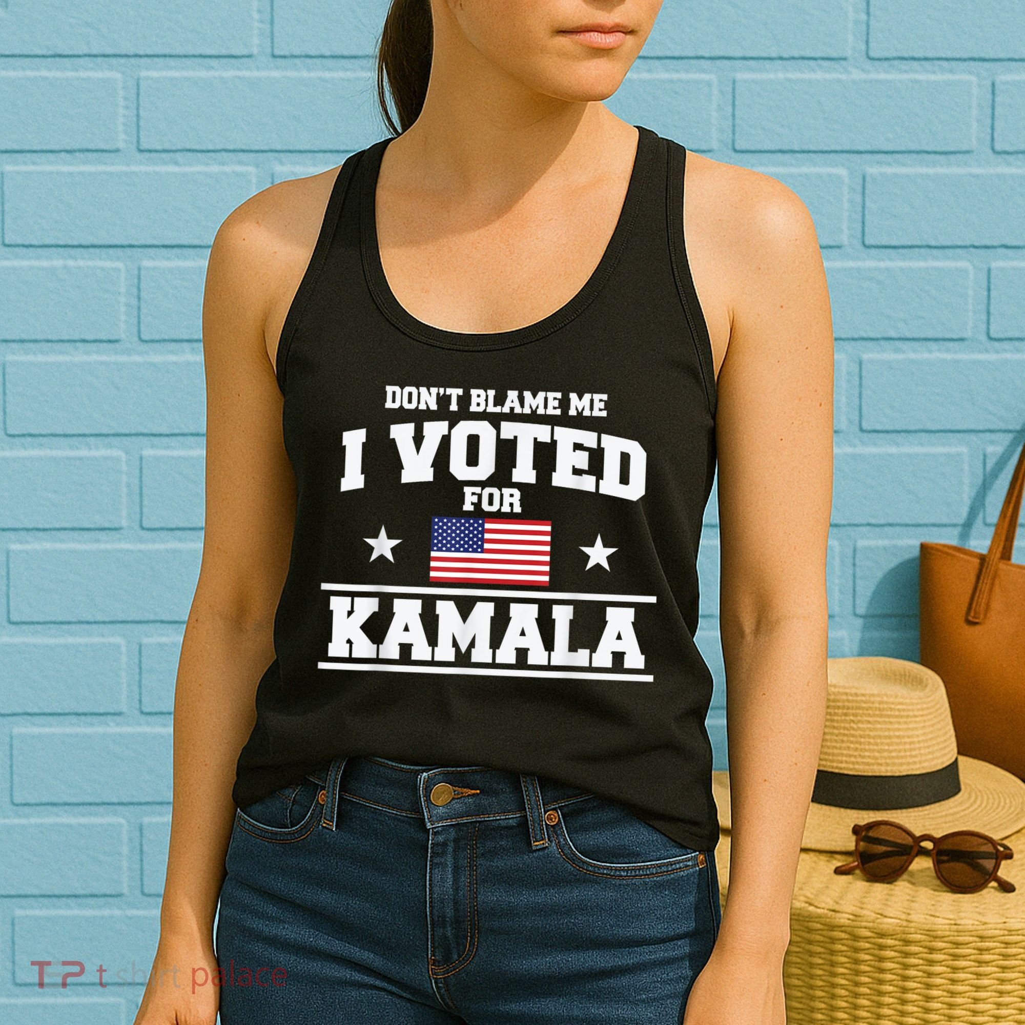 DonT Blame Me I Voted For Kamala Pro Harris Supporter Women's Tank Top