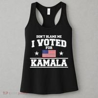 DonT Blame Me I Voted For Kamala Pro Harris Supporter Women's Tank Top thumb 3