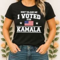 DonT Blame Me I Voted For Kamala Pro Harris Supporter Women's T-Shirt thumb 2