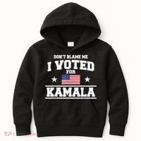 DonT Blame Me I Voted For Kamala Pro Harris Supporter Kids Hoodie thumb 0