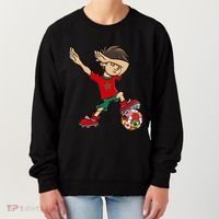 Dabbing Boy Morocco Soccer Jersey National Flag Women's Sweatshirt thumb 0