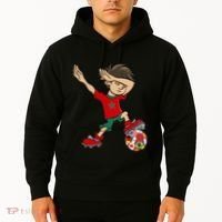 Dabbing Boy Morocco Soccer Jersey National Flag Hoodie thumb 2