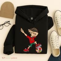 Dabbing Boy Morocco Soccer Jersey National Flag Hoodie thumb 4