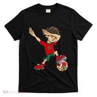 Dabbing Boy Morocco Soccer Jersey National Flag T-Shirt thumb 0