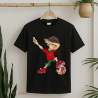 Dabbing Boy Morocco Soccer Jersey National Flag T-Shirt thumb 2