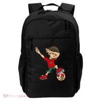 Dabbing Boy Morocco Soccer Jersey National Flag Backpack thumb 0