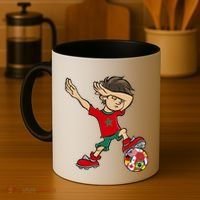 Dabbing Boy Morocco Soccer Jersey National Flag Coffee Mug thumb 4