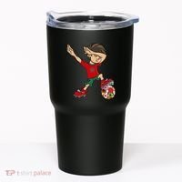 Dabbing Boy Morocco Soccer Jersey National Flag Tumbler thumb 0