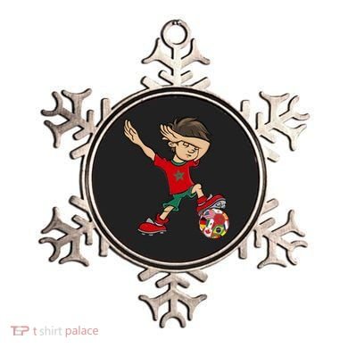 Dabbing Boy Morocco Soccer Jersey National Flag Ornament