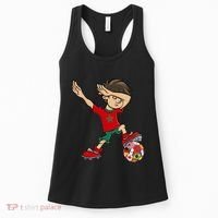 Dabbing Boy Morocco Soccer Jersey National Flag Women's Tank Top thumb 0