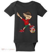 Dabbing Boy Morocco Soccer Jersey National Flag Baby Bodysuit thumb 0