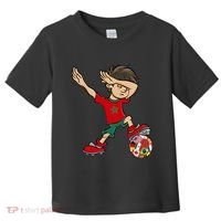Dabbing Boy Morocco Soccer Jersey National Flag Toddler T-Shirt thumb 0