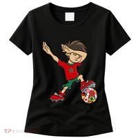 Dabbing Boy Morocco Soccer Jersey National Flag Women's T-Shirt thumb 0