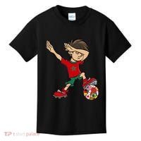 Dabbing Boy Morocco Soccer Jersey National Flag Kids T-Shirt thumb 0