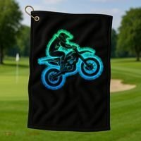 Dirt Bike Motocross Enduro Dirt Biking Golf Towel thumb 1