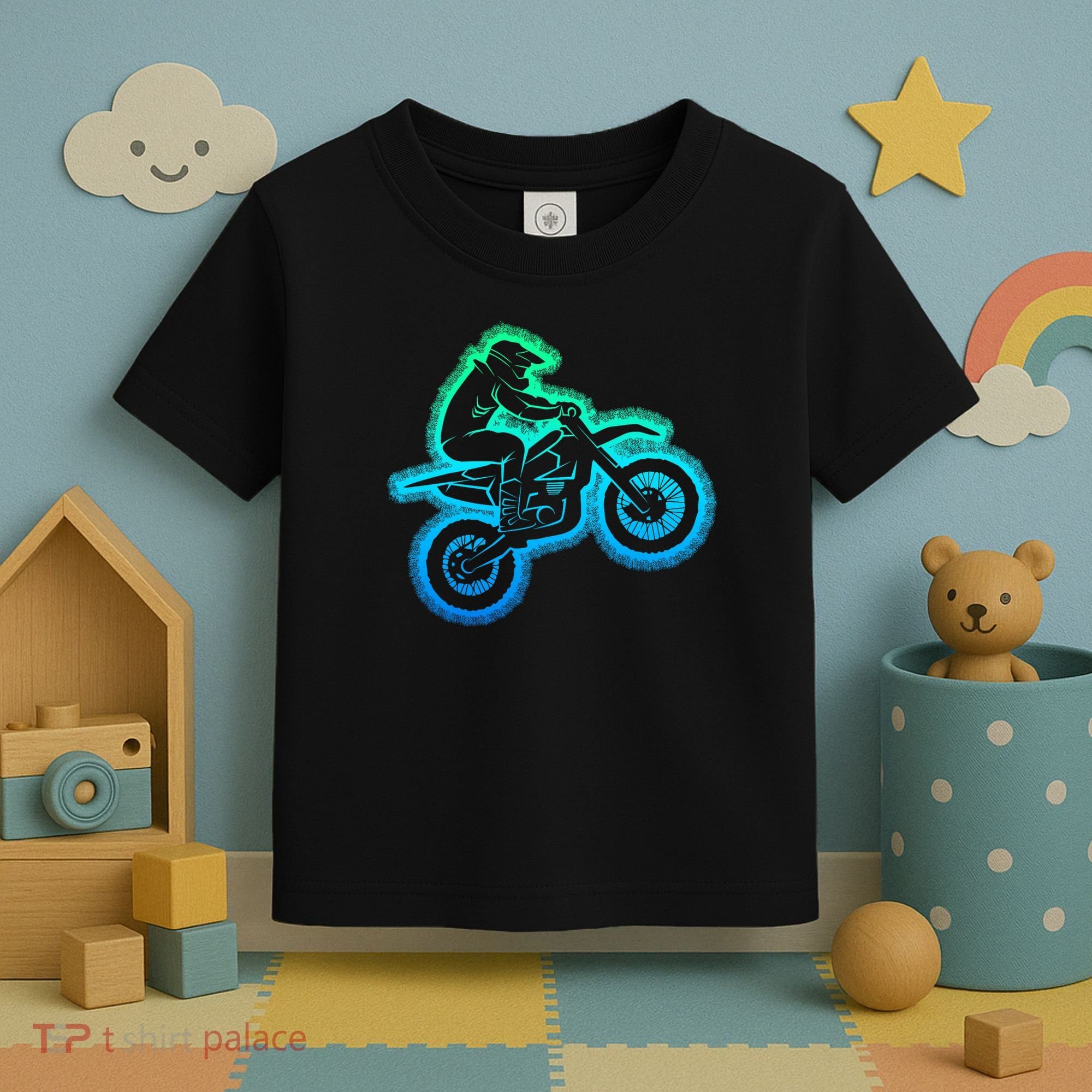 Dirt Bike Motocross Enduro Dirt Biking Toddler T-Shirt