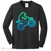 Dirt Bike Motocross Enduro Dirt Biking Kids Long Sleeve Shirt thumb 0