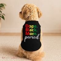 Dope Black Mom Black History Juneteenth Doggie Tank thumb 2
