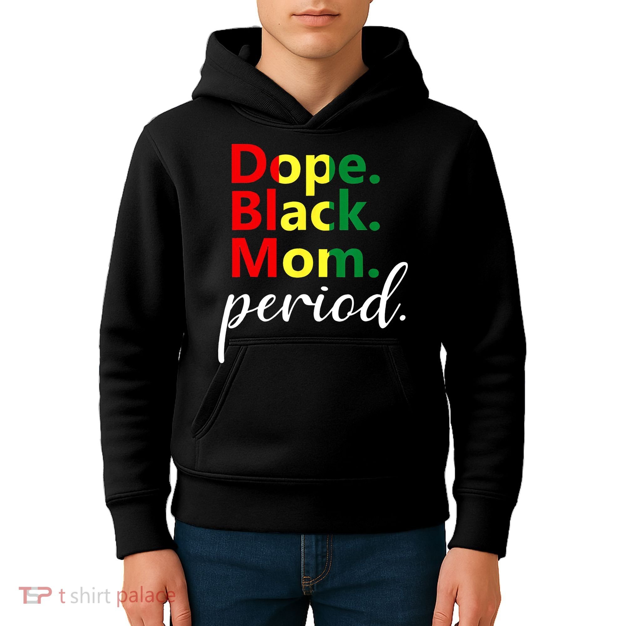 Dope Black Mom Black History Juneteenth Kids Hoodie