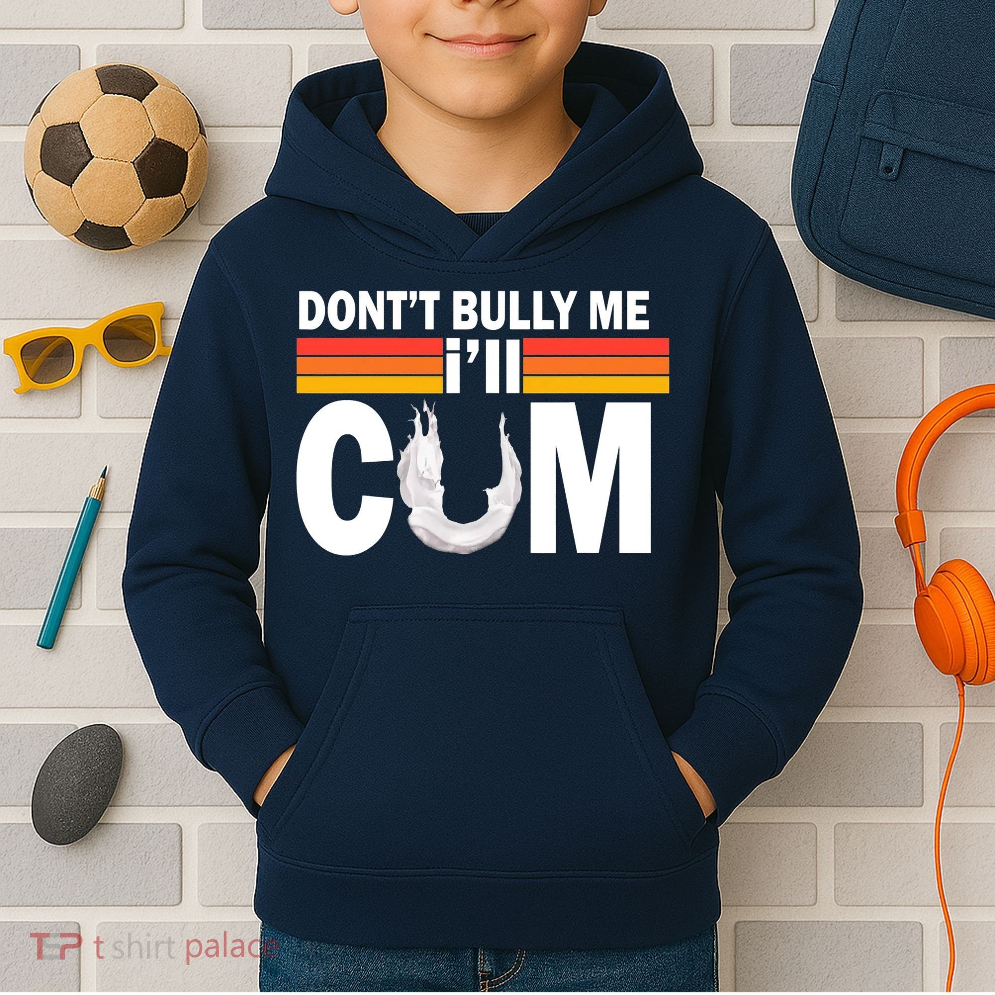 DonT Bully Me ILl Cum Retro Anti Bullying Kids Hoodie