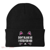 DonT Blame Me I Voted For Her Funny Beanie thumb 0