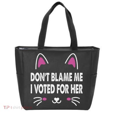 DonT Blame Me I Voted For Her Funny Tote Bag