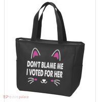 DonT Blame Me I Voted For Her Funny Tote Bag thumb 3