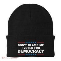 Dont Blame Me I Voted For Democracy Beanie thumb 0