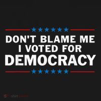 Dont Blame Me I Voted For Democracy Pajama Set thumb 2