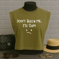 DonT Bull Me ILl Come Garment-Dyed Women's Muscle Tee thumb 3
