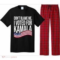 DonT Blame Me I Voted For Kamala 2024 Usa Kamala Harris Pajama Set thumb 0