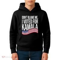 DonT Blame Me I Voted For Kamala 2024 Usa Kamala Harris Kids Hoodie thumb 4