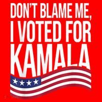 DonT Blame Me I Voted For Kamala 2024 Usa Kamala Harris Santa Hat thumb 1