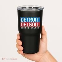 Detroit Block Mirrored Logo Tumbler thumb 2