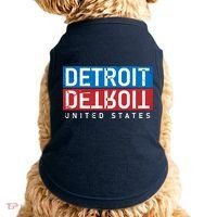 Detroit Block Mirrored Logo Doggie Tank thumb 0