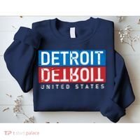 Detroit Block Mirrored Logo Sweatshirt thumb 2