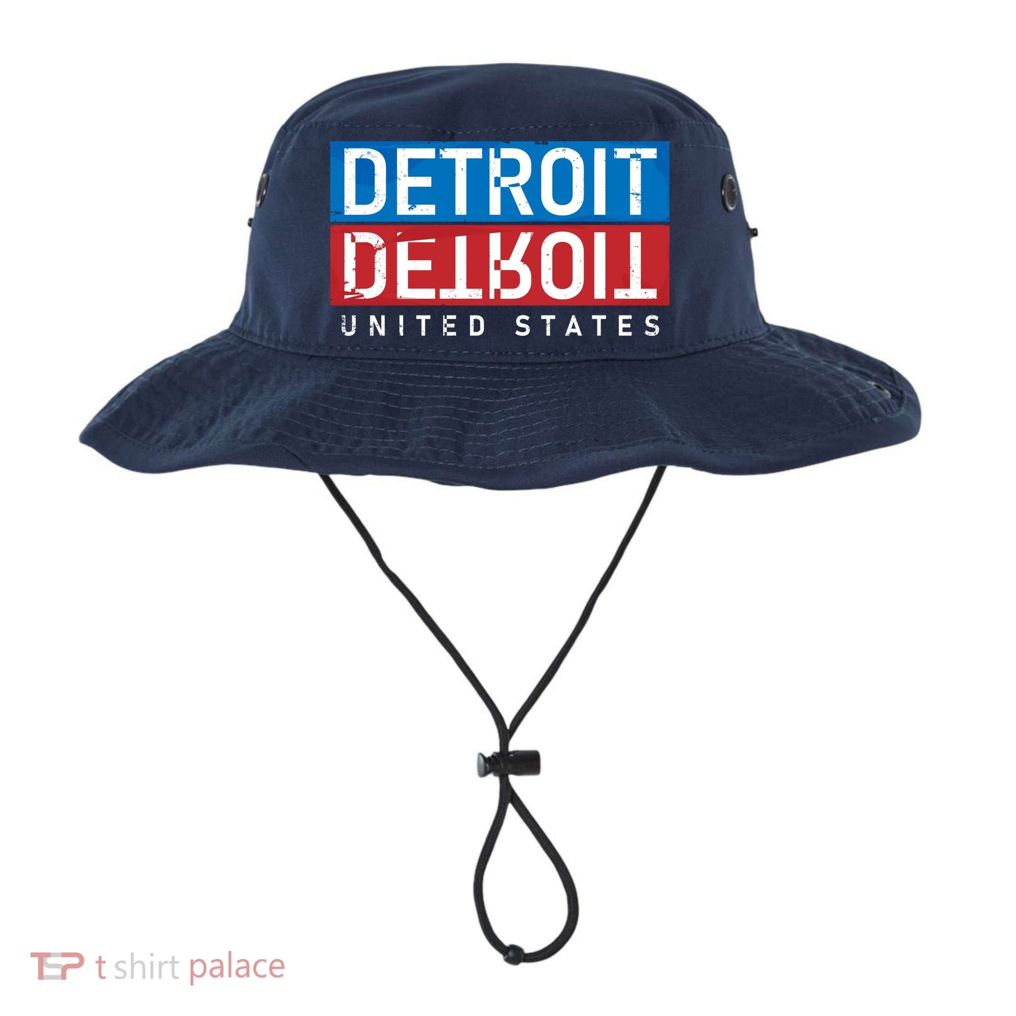 Detroit Block Mirrored Logo Bucket Hat