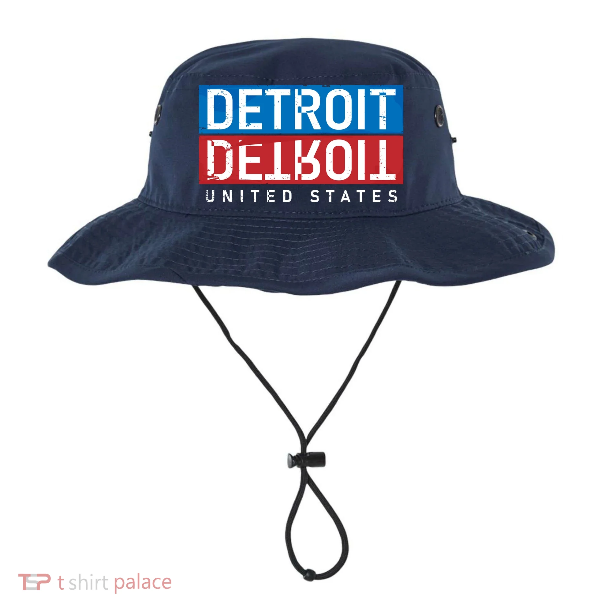 Detroit Block Mirrored Logo Bucket Hat