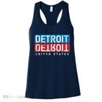 Detroit Block Mirrored Logo Women's Tank Top thumb 0