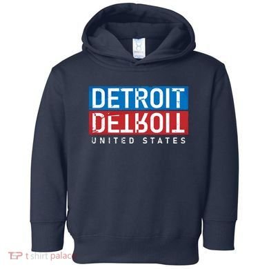 Detroit Block Mirrored Logo Toddler Hoodie