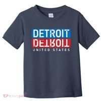 Detroit Block Mirrored Logo Toddler T-Shirt thumb 0