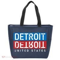 Detroit Block Mirrored Logo Tote Bag thumb 0