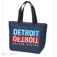 Detroit Block Mirrored Logo Tote Bag thumb 3