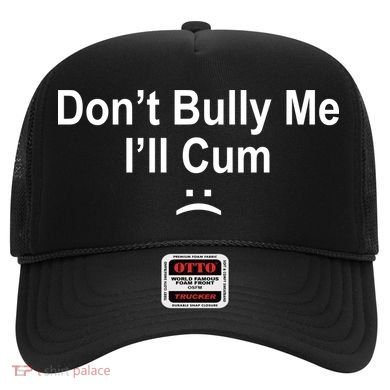 Don't Bully Me I'll Cum Sad Face Funny Hat