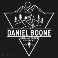 Daniel Boone National Forest Kentucky Badge Kids T-Shirt thumb 4