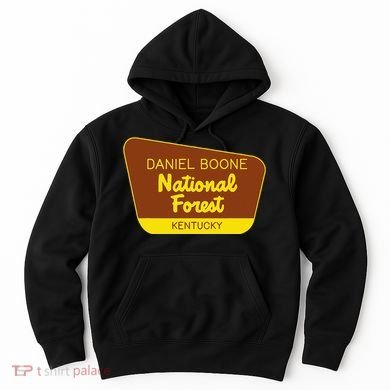 Daniel Boone National Forest Kentucky Retro Sign Hoodie